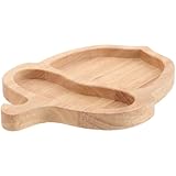 Kichvoe Holztablett Tannenzapfen Form Badezimmertablett Eichel Snackplatte für Herbst Thanksgiving Multifunktionale Badewannenablage Feuchtigkeitsresistent