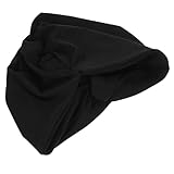 ARTSEWPLY Strandhut Schwimmhaube Duschhaube Damen Dehnbare Badekappen Plissierte Badekappe Schwimmkappe für Frauen Mütze Frauen Damen badekappen Frauen mit Wasserdeckel Nylon Schwarz