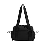 Outdoor-Sport-Turnbeutel mit Nasstasche, tragbare Reisetasche, große Kapazität, Fitness-Tasche für Outdoor-Sport, Reisen, Farbe: Schwarz
