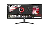 LG UltraWide 21:9 Curved QHD Monitor 34WR50QC-B - 34 Zoll, HDR10, PBP-Modus, OnScreen Control, AMD FreeSync, 100Hz, Schwarz