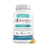 Macutene PROTECT - 60 Lutein Zeaxanthin Kapseln - Augenvitamine hochdosiert mit Lutein und Zeaxanthin im 5:1 Verhältnis und Quercetin - 2 MONATSPACKUNG