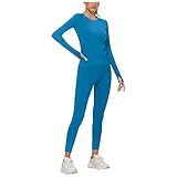 Bgvowivh Thermounterwäsche Damen, Warme Funktionsunterwäsche Skiunterwäsche Set Frauen mit Innenfleece - Ultraweich Winter Lange Thermo Ski Unterwäsche Set für Joggen, Skifahren,Radfahren