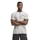 adidas Herren Train Essentials Stretch Training Tee, MGH Solid Grey/White/Black, L