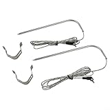 Traeger-Grill-Zubehör: 2er-Pack Fleischthermometer mit PT1000-Sensor für Holzpellet-Öfen, hochpräzise, hitzebeständig, lebensmittelecht(2 pcs)