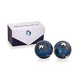 Meditation Qi-Gong-Kugeln mit Klangwerk | Klangkugeln | Yin Yang | Design Delfin | verschiedene Durchmesser (Ø 30 mm)