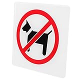 Tofficu Verbotsschild für Haustiere Kein Zutritt für Haustierverbot Türschild für Geschäfte Langlebig Einfach Anzubringen für Supermärkte Restaurants