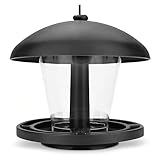 WILDLIFE FRIEND I Vogelfutterspender zum Aufhängen - Schwarz, Vogelfutterstation für Wildvögel I Vogel Futterstation, Futterspender Vögel, Vogelfutterhaus, Vogelfutter, Bird Feeder