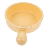 VALICLUD Keramik Milchkochtopf Hitzebeständig mit Deckel ein Griff Keramischer Kasserolle für Langsames Schmoren Gleichmäßige Hitzeverteilung Vielseitiger Kochtopf für Zuhause und