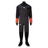 Gill Junior Drysuit Dry Suit Schwarz 4804J - Bequemer Interne Zahnspange Wasserdicht Spritzwasser - Unisex