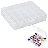 AONAYO Fächer Kunststoff Spulenbox Leer,Sortierbox,Sortierboxen Für Kleinteile,Nähgarn Aufbewahrung,Aufbewahrungsbox,Spulen Nähmaschine,Spulenbox Aus Kunststoff Für Gängige,Spule Nähmaschine