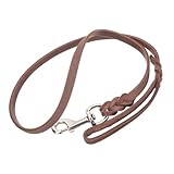 ibasenice Hundeleine Leine Wandeln Für Hunde Traktion Groß Hund Kabel Binden Laufleine Für Haustiere Führen Hundeseil Geschirr Welpe Haustierzubehör Für Hunde Brown Eisen