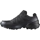 Salomon Speedcross Gore-Tex wasserdichte Damen Trail-Laufschuhe, Wetterschutz, Aggressiver Grip, Präzise Passform, Black, 39 1/3