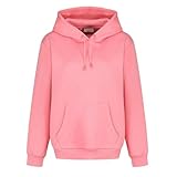 Light & Shade LSLSWT005 Super Soft Touch Loungewear Kapuzen-Sweatshirt-Oberteil für Damen, Rosa, M