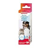 Beaphar Fingerpad 2 Stück - Wiederverwendbare Dental-Fingerpads zur schonenden Reinigung der Zähne - Für Hunde und Katzen