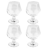 Ideen mit Herz 4 kleine Cognac-Gläser | Cognacschwenker-Set | 200 ml je Glas | 11,8cm hoch | Glas: Ø 8,5cm | Öffnung: Ø 5,7cm | 4 Stück