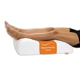 sleepling Venenkissen, Beinhochlagerungskissen, Beinkissen, Lagerungskissen Erwachsene, Kniekissen 40 x 68 x 16,5 cm, 100% Baumwolle, Waschbar 60 Grad, Ökotex 100, Made in EU