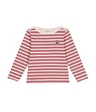 Petit Bateau A0BJL Langärmliges Matrosenoberteil Mädchen Rosewood/Avalanche 5 Jahre