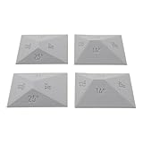 WEKADRIN 4 Stück Verstellbares Messerschärfwinkel 14° 25° aus Kunststoff Universelle Schleifstein Winkelführung für Präzises Messerschärfen zu Hause und Unterwegs