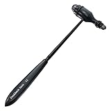 DocCheck Reflexhammer 'Klopp' nach Trömner – Metallgriff, Neurologische Griffspitze für Dehn- und Hautreflexe, Schwerer Hammerkopf, einfache Desinfektion, in verschiedenen Farben erhältlich (Schwarz)