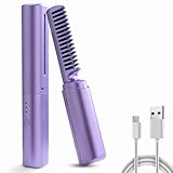 Mini HaargläTter, Kabelloses GläTteisen GläTtbüRste Kabellos Reise GläTteisen Mini Tragbarer Kabelloser HaargläTter für Die Reise Mini Hair Straightener Kabelloser HaargläTter GläTteisen Mini Kabellos