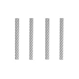 Brunhilde Edelstahldochte (4 Stück) 3mm