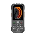 Tastentelefon Hammer 6 LTE, großer Akku 2500mah bis zu 7 Tage Standby, Taschenlampe und SOS-Taste, Volte-Technologie, beleuchtete Tasten, IP68 1,5 Meter Droptest, 2,4 Zoll Bildschirm, ohne Vertrag