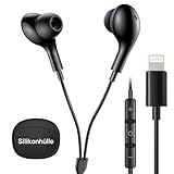suohong Kopfhörer mit Kabel für iPhone [MFi-Zertifiziert], In-Ear Kopfhörer Lightning Anschluss Mikrofon und Lautstärkeregler Kabelkopfhörer für iPhone 14 Pro Max/13/12/11/SE/XS/XR/8/7