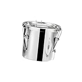 YCHUCH Versiegelter Behälter Aus Rostfreiem Stahl Mit Großem Fassungsvermögen 6 L Gewerblicher Kücheneimer Für Die Lagerung Von Trockenem Gutem Kaffee Mehl Reis Luftdichter