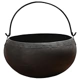 Marrakesch Vintage Blumentopf Pflanzkübel hängend aus Metall 30cm groß | Kräutertopf Pflanzentopf Vedra als Balkon Deko | Schwebender Hängetopf Blumenkübel als skandinavische Deko & Gartendeko