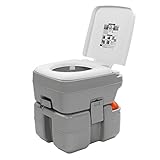 GARRYFIZH Camping Porta Potty Tragbare Toilette 5n mit Chh-Kolben 3 Wayshing Proof Desodorierung Camping Porta Potty für Wohnmobil Boot HDPE Porta Potty Tragbare Toilette