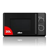 Nilson Mikrowelle NMW2700N, 20 Liter, schwarzes Glas, 700 W, 5 Programme, Auftaufunktion, Innenbeschichtung, einfache Reinigung, Timer 35 Minuten.