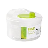 Pruojhw Salattrockner trockner, Manuell, Harmlos, Mit Abfluss, Salatschleuder | Dörrgerät, Abnehmbarer Salattrockner Für Kantinen, Esszimmer, Küchen, Hotels