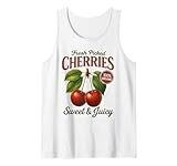 Frisch gepflückte Kirschen Bauernmarkt Vintage Fruit Lover Tank Top