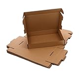 VALICLUD 10 Stück Stabile Versandpapierboxen aus E wellpappe Quadratisch Leicht Stapelbar Kreative Flugzeug design Paketboxen für E commerce Postversand und Kleine Geschäftspakete