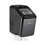 Klarstein Eiswürfelmaschine Klein, 2,9 L Eiswürfelbereiter, Eiswürfelmaschine für 15 kg Große und Kleine Eiswürfel, Schnelle Mini-Eiswürfelmaschine, Eiswürfelbereiter Selbstreinigend