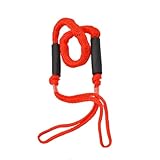 Boots-Anlegeleinen Dock Line Elastisches Marine-Seil Bungee-Schnüre Max 1000KG for Kajak-Wasserfahrzeuge Jet-Ski Ponton-Kanu Power Boat Zubehör 4-5 Fuß(Red)