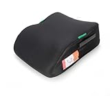 Kindersitzerhöhung nach UN/ECE R129, Autositzerhöhung für Kinder von 135 – 150 cm, Sitz anatomisch geformt, Polyester-Bezug abnehmbar und waschbar (Schwarz)