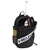 HEAD Unisex – Erwachsene Elite Backpack Tennistasche, schwarz/weiß, One Size