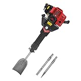 Bohrhammer Abbruchhammer 52CC 2Takt, 1900W Benzin Bagger mit Schaufel Spitzes Pickel Flache Spitzhacke, Stemmhammer Abbruchhammer Spaten Garten Bagge für Forstwirtschaftliche Rammarbeiten