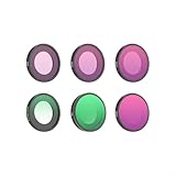 Filter Set für Insta360 Go Ultra, 6 Stück Action Filter Kit, 1/4 Black Mist CPL ND8 ND16 ND32 ND64 Objektiv Filter Zubehör