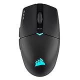 CORSAIR KATAR ELITE WIRELESS Ultraleichte FPS Gaming Maus - 10.000 DPI - Symmetrische Form - Bis zu 110 Stunden Akkulaufzeit - iCUE-Kompatibel - PC, PS5, PS4, Xbox - Schwarz