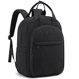 LOVEVOOK Rucksack Damen, Laptop Rucksäcke Schulrucksack Teenager Mädchen, Leicht Puffer Backpack Women, Groß Arbeit Lehrertasche Tagesrucksack Elegant für Uni Reise (B-Schwarz, 17 zoll)