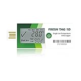 Freshliance Temperatur-Datenlogger, LCD, Einmalgebrauch, mit PDF- und CSV-Bericht, 240 Tage, 1 Packung Fresh Tag 1D