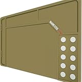 Gewehrreinigungsmatte mit magnetischen Punkten, rutschfeste Waffenwartungsmatte, schützende Werkbank-Reinigungsunterlage, magnetische Waffenreinigungsmatten für alle Waffen, für Waffenmatten-Reinigu