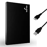 Storite Externe tragbare Festplatte 1TB mit USB 3.0, externer Backup-Speicher, schnelle Datenübertragung, geeignet für PC, Mac, Xbox One, Windows, Gaming, Laptop und Desktop (schwarz)