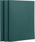 Yarotm Notizblock A4 Dunkelgrün - 3 Stück Notebook Kariert - 80 Seiten Notizbuch A4 21x29.2cm Softcover - 100g Papier Block Kariert 5mm Tagebuch - Notizheft Schreibblock Reisetagebuch