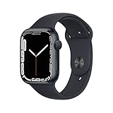 Apple Watch Series 7 (GPS, 45MM) Aluminiumgehäuse Mitternachts mit Mitternachts Sportarmband (Generalüberholt)