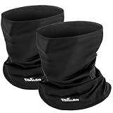 Tavaler Schlauchschal Herren/Damen Winter 2 Stück, Multifunktionstuch Winddicht Halswärmer, Elastisch und Atmungsaktiv Halstuch Herren, Loop Schal für Fahrrad, Motorrad, Skifahren