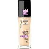 Maybelline New York Make Up, Fit Me! Foundation mit LSF18, Für makellose Haut, Alle Hauttypen, Nr. 110 Porcelain, 30 ml