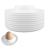Eierbecher, Eierhalter, Eiertablett, Eierbehälter, Eieraufbewahrung Eierhalter für Camping, Bruchsichere Eierhalter, für Harte Weich Gekochte Eier Spülmaschinenfest, 10 Stück